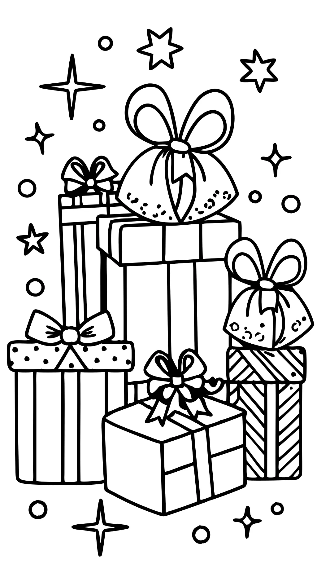 gift coloring page